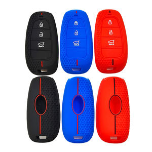 Funda Protectora de Silicona para Llaves de Coche, para <span class=keywords><strong>Tucson</strong></span>, Santa Fe, Sonata Hybrid, Nexo, para <span class=keywords><strong>Hyundai</strong></span> - Product Image 1