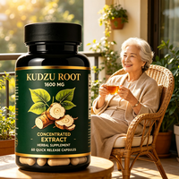 Emballage personnalisé, faible MOQ, extrait de racine de Kudzu, étiquette privée, capsules de complément alimentaire à base de plantes