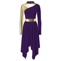 Ensemble de vêtements de danse contemporaine pour femmes, costume de scène, tenue de performance, vêtements de danse liturgique pour l'église