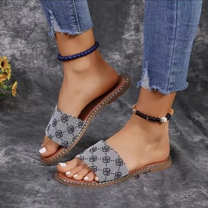 Sandalias Planas Bordadas para Mujer Estilo Europeo-Americano, Tallas Grandes, Ligeras, para Playa, Comercio Exterior Transfronterizo - Product Image 4