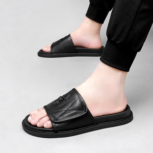Sandales <span class=keywords><strong>de</strong></span> sport à semelle épaisse en cuir <span class=keywords><strong>de</strong></span> vachette première couche, style luxe léger, nouvelle collection 2025, pour <span class=keywords><strong>homme</strong></span>, <span class=keywords><strong>marque</strong></span> <span class=keywords><strong>de</strong></span> mode, rehaussantes, printemps, modèle <span class=keywords><strong>de</strong></span> niche - Product Image 3