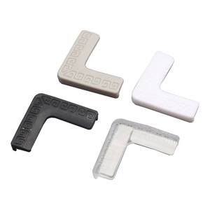 L Shape <b>Plastic</b> Corner Protector For <b>Window</b> Edge Safety Anti Collision Guard Transparent Gray - Product Image 3