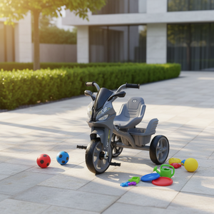 Tricycle Enfant Monovitesse avec Lumières et Musique, Cadre en Acier, <span class=keywords><strong>Roues</strong></span> d'Apprentissage - Vente en Gros pour Enfants de 1 à 7 Ans, Certifié CE EN71 - Offre Spéciale - Product Image 5