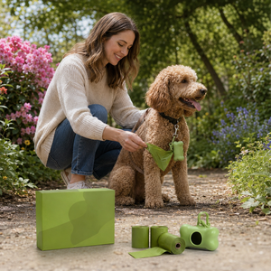 Bolsas Biodegradables Ecológicas de Lujo para Excrementos de Perro con Bloqueo de Olores y Fragancia a Lavanda, Dispensador Portátil Incluido, Diseño Sencillo de Dibujos Animados - Product Image 4