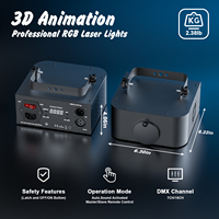 Lumière de fête Disco Stage Laser Animation Projecteur Lumières Rgb Mini Laser Dmx Effet de contrôle Lazer Light