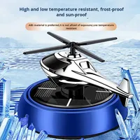 Diffuseur d'aromathérapie solaire pour voiture, parfum de voiture solaire, modèle d'avion rotatif solaire, désodorisant pour l'intérieur de la voiture, décoration intérieure de la voiture