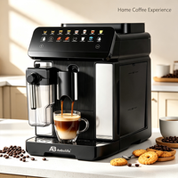 Machine à café électrique automatique pré-infusion avec moulin intégré, unité de brassage détachable, commande à une touche pour plusieurs types de café