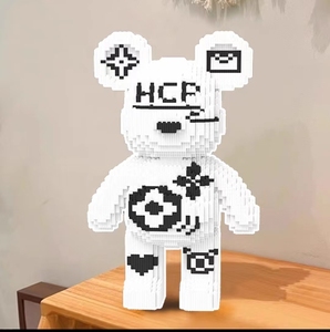 Bán Buôn 43Cm Gấu Xây Dựng Khối Lắp Ráp Gấu Gạch Đồ Chơi Micro Gạch Hình Kết Nối Tự Làm Đồ Chơi - Product Image 2