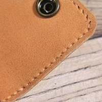 Pochette en cuir véritable grainé personnalisable pour bijoux, écouteurs, câbles, colliers, bagues – Idéale pour la vente en gros