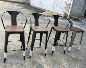 Chine fabricant vendre <span class=keywords><strong>pas</strong></span> <span class=keywords><strong>cher</strong></span> Elm bois siège en métal vintage <span class=keywords><strong>bar</strong></span> chaises tabourets <span class=keywords><strong>avec</strong></span> <span class=keywords><strong>accoudoir</strong></span> et dossier - Product Image 5
