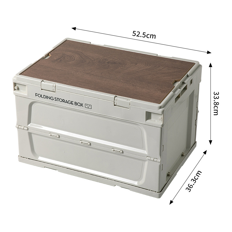 Warm gray [Large] wooden lid