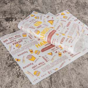 Custom logo Printing Hamburger Deli Packaging Grease Proof Tissue Wrapper Burger <b>Wrap</b> Sandwich <b>Paper</b> - Product Image 3