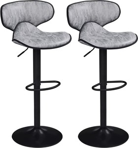 Taburetes de cocina modernos de lujo con altura ajustable, sillas de <span class=keywords><strong>Bar</strong></span> de cuero sintético para el hogar, <span class=keywords><strong>Bar</strong></span>, comedor, cafetería, cocina - Product Image 2