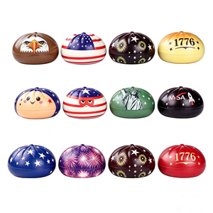 Jouet Squishy Boulette Drapeau National - Balle Anti-Stress en PU Brillant à Rebond Lent, Fidget Kawaii à Motif National pour Enfants, Cadeau de Collection - Product Image 4