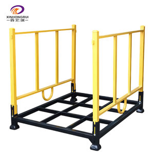 Vente chaude Étagère de rangement en acier pliable robuste Matériel de manutention d'entrepôt Rangement en tissu Facile à assembler Étagère empilable portable - Product Image 1