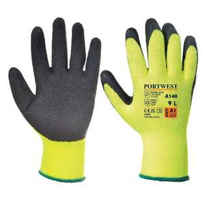 PORTWEST - A140BKRXS Thermal Grip <b>latex</b> <b>black</b> <b>glove</b> - EAN 5036108210671 <b>GLOVES</b> - Product Image 1