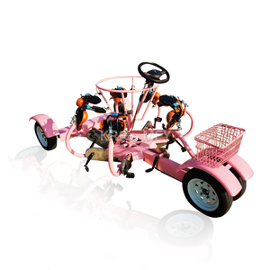 Tricycle électrique à pédales à quatre roues pour adultes, idéal pour les excursions en ville, les pub-cycles et les visites touristiques, à vitesse unique - Product Image 2