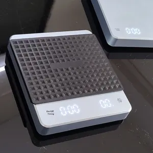 Báscula de cocina electrónica recargable por USB de estilo italiano, temporizador automático inteligente, División de pesaje de café y alimentos, 1g - Product Image 6