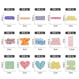 เข็มกลัดโลหะเคลือบอ่อนหลากหลายข้อความสร้างแรงบันดาลใจ ป้ายติดเสื้อผ้า กระเป๋า  แบบกำหนดเองได้ - Product Image 3