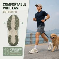 Baskets décontractées blanches et vertes en maille, style Dad Shoes, avec amorti, respirantes, pour automne/printemps/été, avec talon compensé