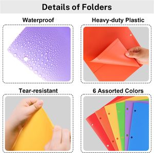 Nhựa <span class=keywords><strong>3</strong></span>-Ring chất kết dính với túi, kinh doanh Nhựa Chủ màu A4 thư mục cho văn phòng trường kinh doanh Tủ hồ sơ hoàn thiện. - Product Image 6