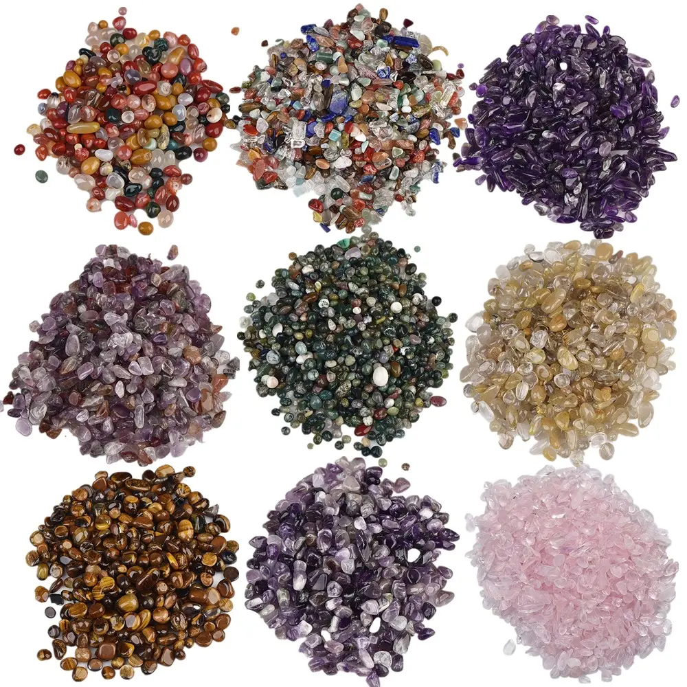 natural stone amethyst crystal gravel small crystals wholesale bulk healing stones clear rose quartz tumbled stones crystal chip