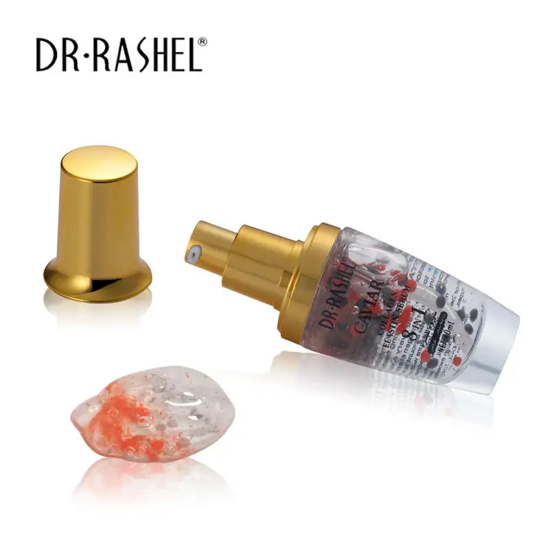 DR RASHEL 스킨 케어 콜라겐 & 캐비어 8 In 1 엘라스틴 세럼 40ml 미백 라이트닝 모이스춰 페이셜 세럼