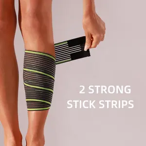 Manchons de <span class=keywords><strong>compression</strong></span> flexibles pour mollets JINGBA pour hommes et femmes, expédition rapide, attelle de jambe pour la course à pied, le cyclisme, les voyages - Product Image 1