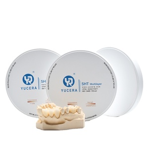 Yucera SHT 95mm Tandheelkundige Zirkoniumkeramiek Meerlaagse Zirkonium A1-D4 Kleur Tandheelkundige Zirkonium Blok - Product Image 1