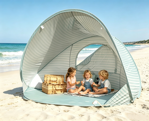 Tenda da Spiaggia Personalizzabile con Ombreggiatura Regolabile, Impermeabile, Pop-up, per 2 Persone, Cabana Parasole per Esterni <span class=keywords><strong>e</strong></span> Mare - Product Image 6