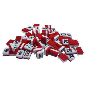 Personalizado acrílico Mahjong Set japonés americano azulejos portátil viaje Riichi juego cuero al por mayor Malasia diseño duradero <span class=keywords><strong>Rummy</strong></span> - Product Image 3