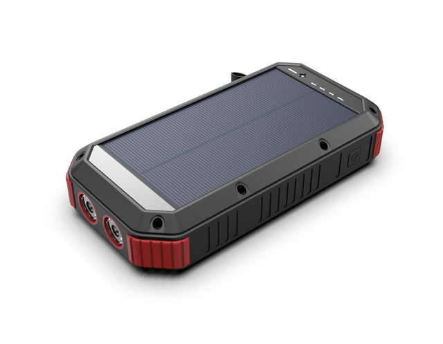 PYJ Solar Power Bank,Solar Charger, 30000mAh Waterproof Battery Charger External Portable Foldable Solar Panel LED Flashlights