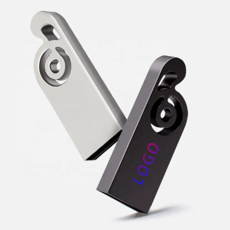 Clé USB en forme de note musicale en métal, mini clé de mémoire 32 go, Logo personnalisé, pour voiture, cadeaux