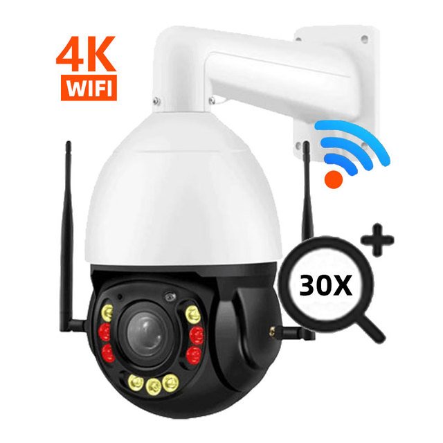 PTZ 30X 20X ZOOM Ip CCTV Cameras WIFI  8mp 4K Auto Tracking  Security Two Way Audio Outdoor Night Vision Surveillance 360 Camera