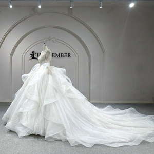 Mc002 Bridal Dress Wedding Ball <b>Gown</b> <b>Bride</b> Skirt Elegant Fashion With Glitter Lace Shinny Jancember - Product Image 2