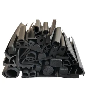 Custom Shape Extruded Silicone Rubber Strip Seals Extrusion Rubber Seal