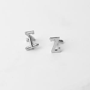 Gemelos con inicial <span class=keywords><strong>de</strong></span> aleación <span class=keywords><strong>de</strong></span> metal para hombre, 26 letras <span class=keywords><strong>en</strong></span> inglés, A-Z, alfabeto francés, joyería barata - Product Image 5