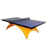 Table de tennis de table de qualité supérieure, norme internationale, 25 mm, plateau en MDF avec base au design moderne, table de ping-pong pour la compétition