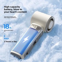 Nouveau modèle 2026 – Ventilateur portable à refroidissement semi-conducteur, rechargeable par USB, pliable, haute vitesse, mini-moteur sans balais pour extérieur