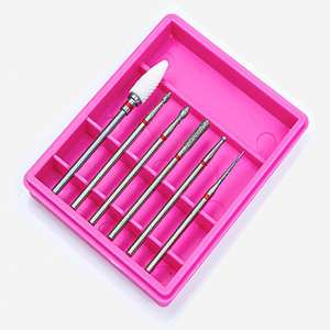 Gute Qualität Benutzer definiertes Logo Diamant Nagel bohrer Set Wolfram Edelstahl Nagel bohrer für Nagels tudio - Product Image 1