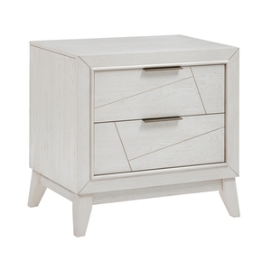 Comodino Bianco Antico con Cassetti, Arredamento Moderno per Camera da Letto, 1 Pezzo - Product Image 3