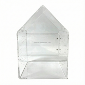 Enclos pour araignée sauteuse en acrylique transparent personnalisé, forme de maison, habitat pour micro-reptiles, terrarium, boîte pour l'élevage d'insectes de petite taille - Product Image 3