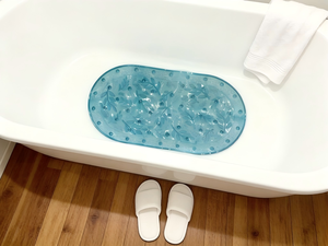 Alfombrilla de baño ovalada antideslizante de PVC con ventosas, transparente, para cocina, bañera, ducha, piscina, hogar, alfombras de baño de lujo en stock, alfombra de suelo - Product Image 2