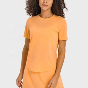T-shirt de Tennis respirant à col ras du cou pour femmes DS333, <span class=keywords><strong>haut</strong></span> de Yoga qui évacue l'humidité, vêtements de sport et d'activité physique - Product Image 5