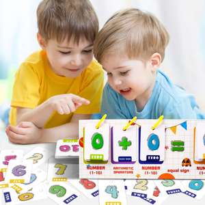 Suministros para Educación en Casa, Desarrolla Habilidades Tempranas, Tabla de Números, Contadores Matemáticos, Juego, Kit de Manipulación Versátil - Product Image 3