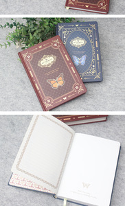 Foglio di <span class=keywords><strong>farfalla</strong></span> Vintage manuale con copertina rigida creativo Multi-funzionale a colori pagina interna 112 fogli per studenti taccuino - Product Image 5
