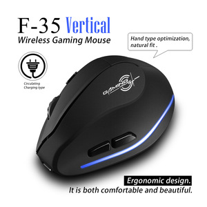 <span class=keywords><strong>Souris</strong></span> de jeu verticale <span class=keywords><strong>sans</strong></span> <span class=keywords><strong>fil</strong></span> ergonomique Zelotes F-35 2,4 GHz, 6 boutons, interface USB, optique LED pour droitiers, en stock - Product Image 2