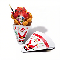 Boîte à crêpes en papier de qualité alimentaire, personnalisable avec logo, en matériaux recyclés, pour crêpes chaudes, emballage pour crêperie