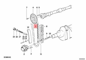 Cadena de distribución original BMW E12 <span class=keywords><strong>E21</strong></span> E23 E24 E28 E30 E32 E34 OEM 11311716987 - Product Image 2