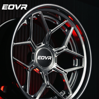 Ruedas EVOR Personalizadas de Aleación de Aluminio Cromado Shadow de Alta Calidad C8 Ferrari 5x130 Cóncavas Profundas de 16-24 Pulgadas